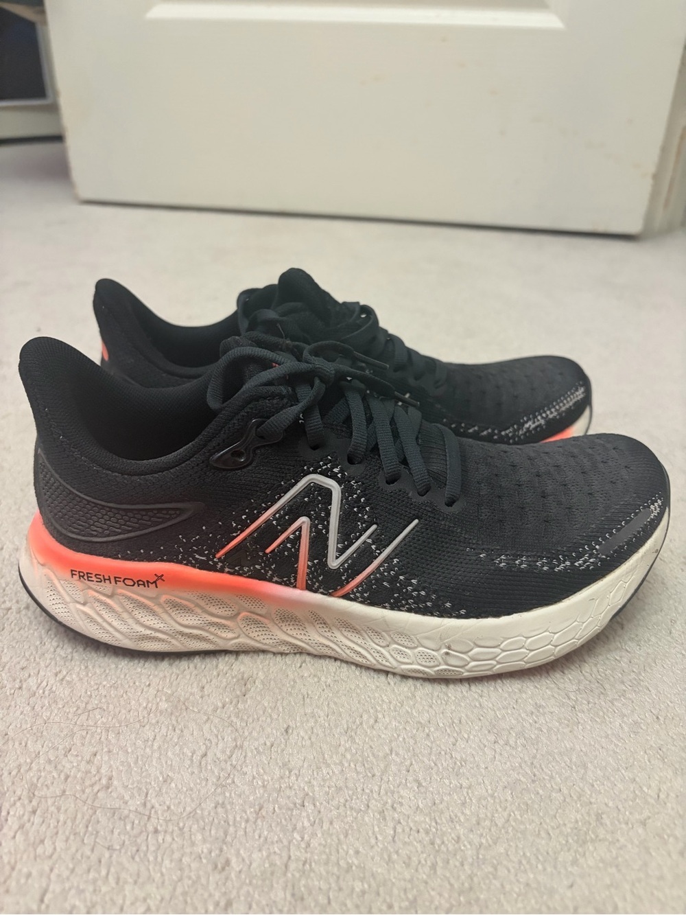 New Balance Women’s Fresh Foam Running Shoes - Black/Orange/White